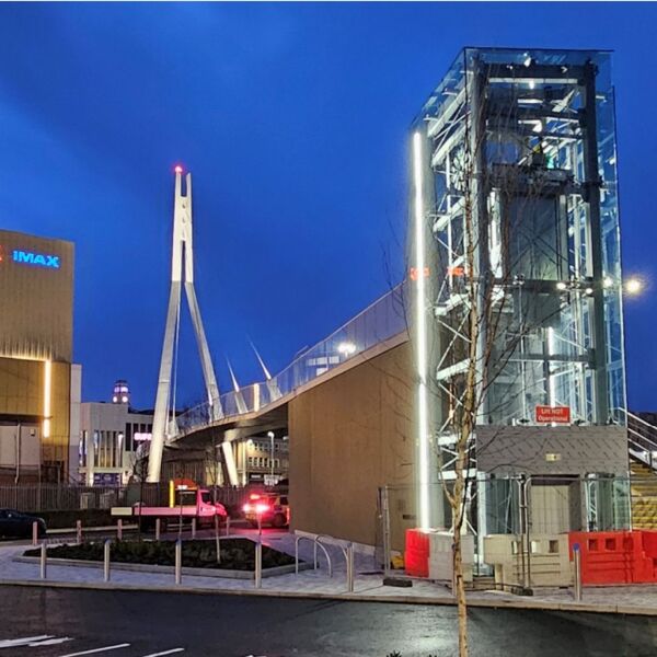 Market Gate Bridge, Barnsley, for Barnsley Metropolitan Borough Council, Network Rail and the South Yorkshire Combined Mayoral Authority with Waterman, IBI Group Architects, Arcadis and Keltbray