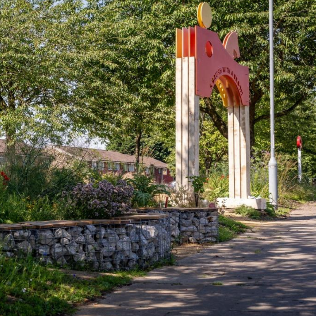 Firs & Bromford Pocket Park, Birmingham for Open Door Community Foundation and Birmingham City Council with National Trust, Intervention Architecture, and the UK Government’s Shared Prosperity Fund