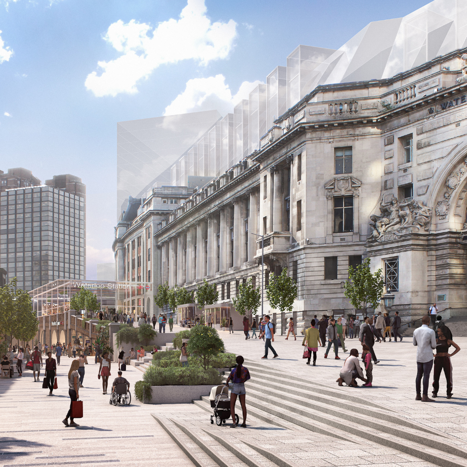 Waterloo Station Masterplan, London Borough of Lambeth for Lambeth Council and Network Rail with Grimshaw, Gbolade Design Studio, Exterior Architecture, WSP, Hatch, Iceni, Turner & Townsend and Savills